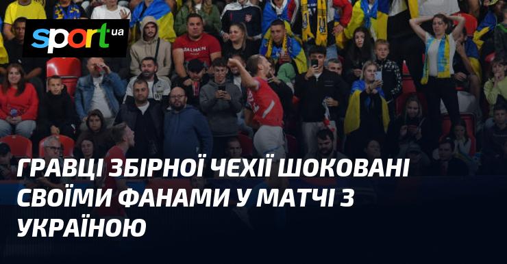 Гравці чеської національної команди були вражені реакцією своїх уболівальників під час гри проти України.