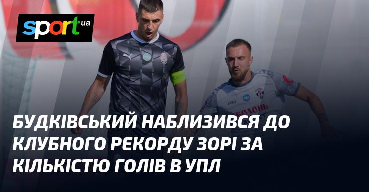 Будківський став ближчим до встановлення клубного рекорду Зорі за кількістю забитих голів в Українській Прем'єр-лізі.