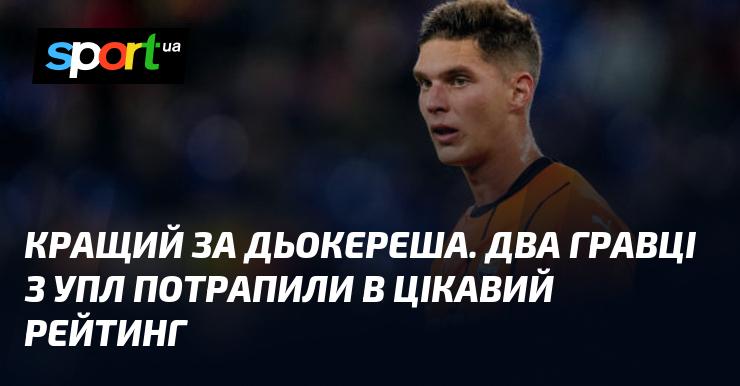 Неперевершений у порівнянні з Дьокерешем. Два футболісти з УПЛ виявилися в захоплюючому рейтингу.