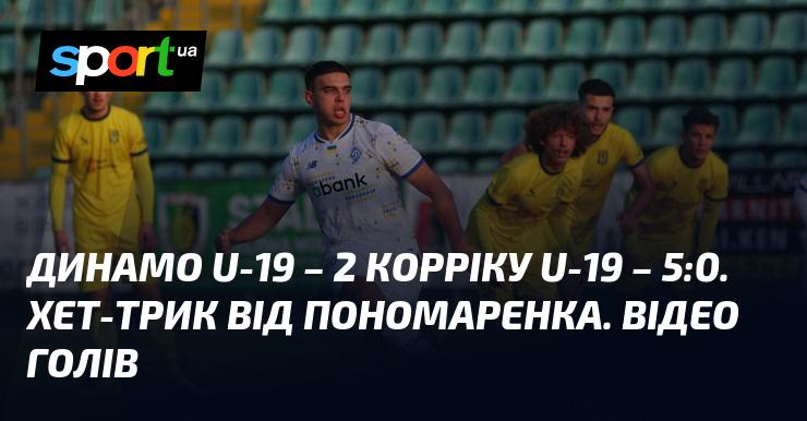 Динамо U-19 зустрілося з Корріком U-19, здобувши вражаючу перемогу 5:0. Пономаренко відзначився хет-триком. Дивіться відео з голами!